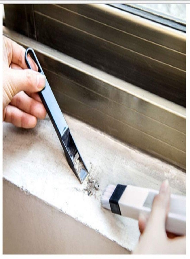 Top Select Tiny Dust Cleaning Brush for Window Frame,with Mini Dustpan (Pack of 1, Black) - Image 5